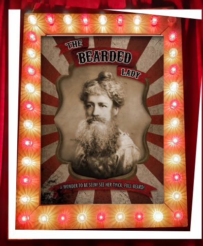 00363 A0 lichtlijst circus bearded lady